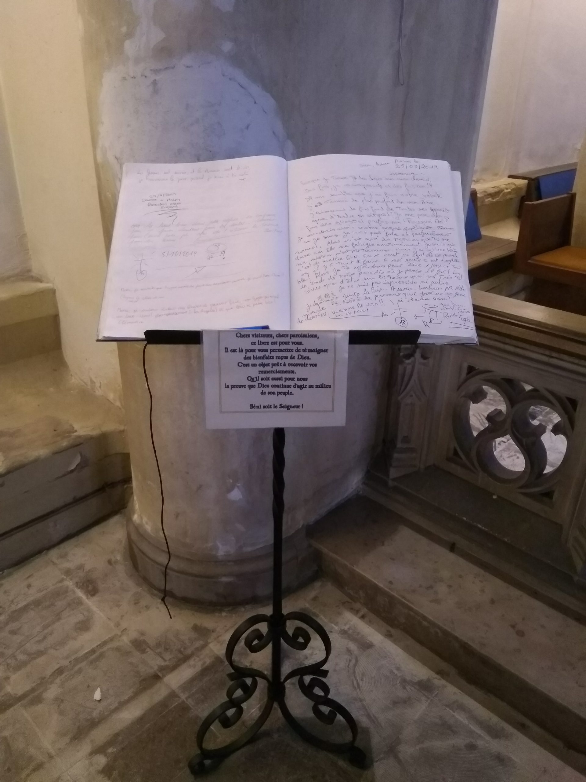 Le Livre des merveilles dans l'église St Jean-Baptiste
